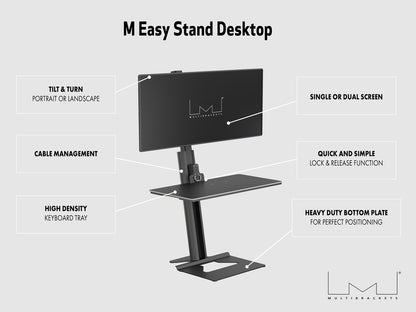 Multibrackets M Easy Stand Desktop Black