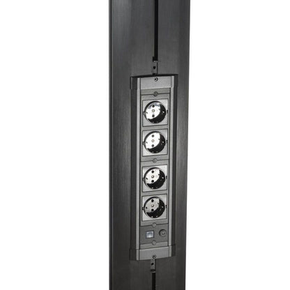 Multibrackets M Public Display Stand 180 Dual Pillar Wheelbase Black