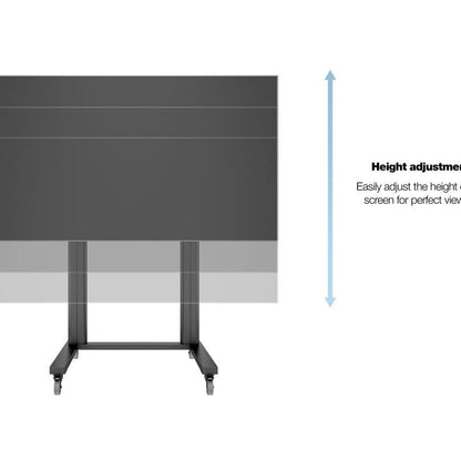 Multibrackets M Public Display Stand 180 Dual Pillar Wheelbase Black