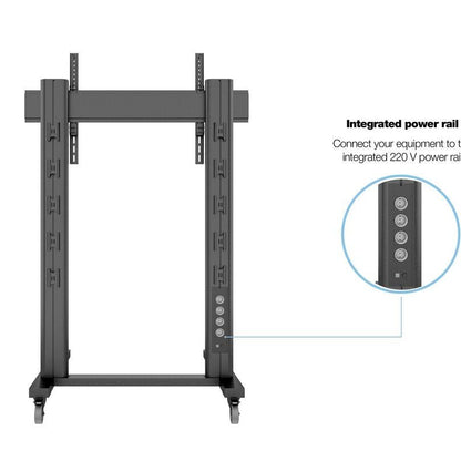 Multibrackets M Public Display Stand 180 Dual Pillar Wheelbase Black