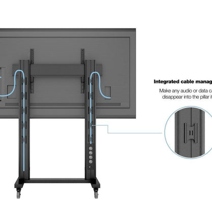 Multibrackets M Public Display Stand 180 Dual Pillar Wheelbase Black