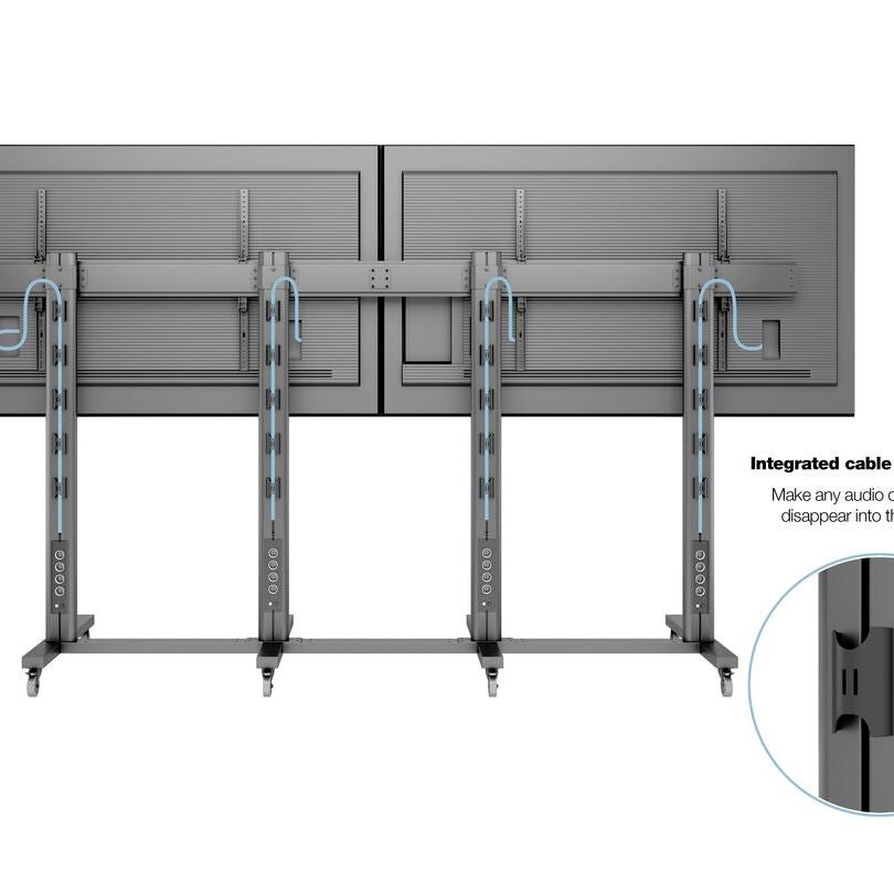 Multibrackets M Public Display Stand 210 Dual Screen 70"-110" Black