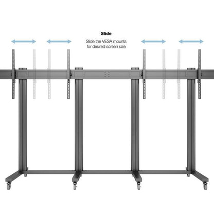 Multibrackets M Public Display Stand 210 Dual Screen 70"-110" Black