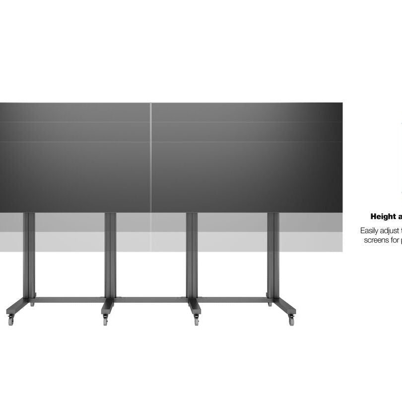 Multibrackets M Public Display Stand 210 Dual Screen 70"-110" Black