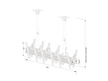 Multibrackets M Ceiling Mount Pro MBC3X1U2