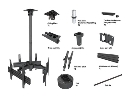 Multibrackets M Ceiling Mount Pro MBC3U