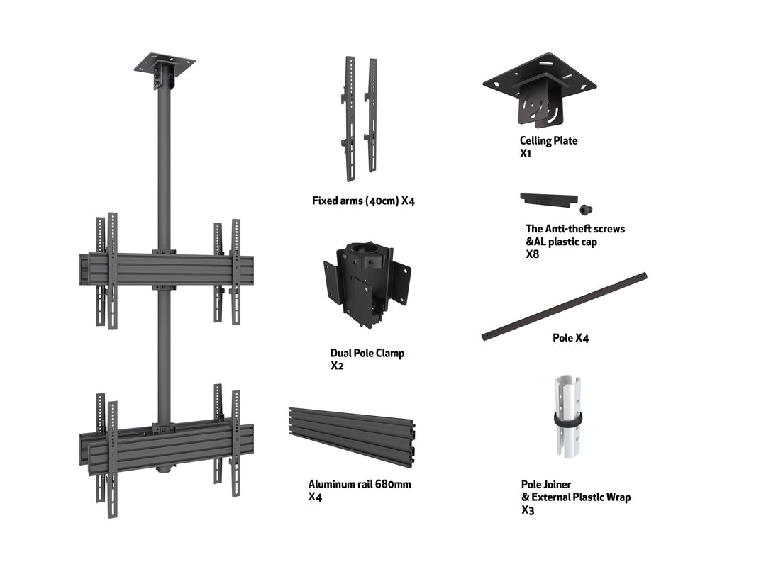 Multibrackets M Ceiling Mount Pro MBC2U2