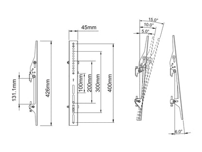 Multibrackets M Pro Series - Tilt Arms 400mm