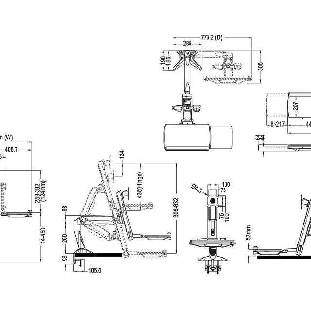 Multibrackets M Flex Desk Workstation