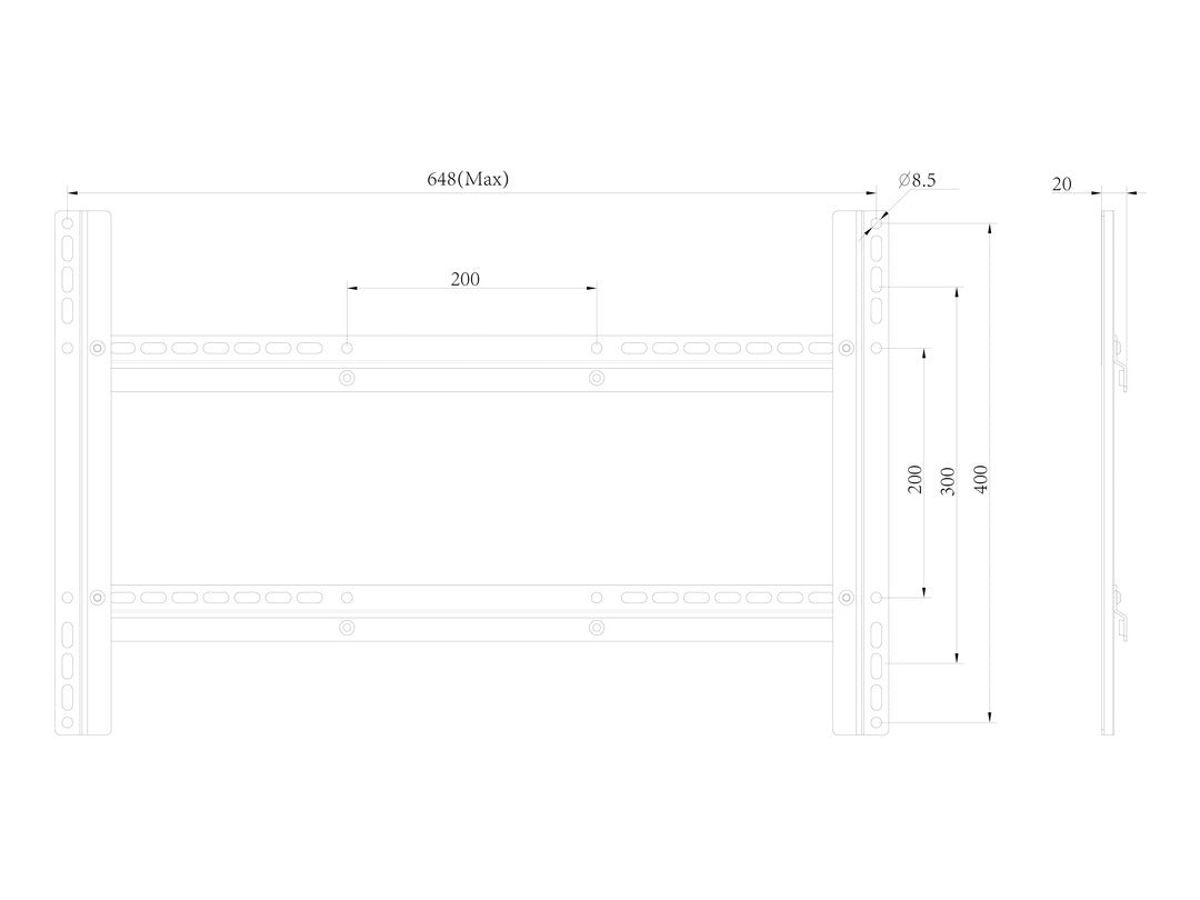 Multibrackets M VESA Extension Kit Full Motion 600x400