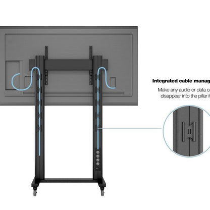 Multibrackets M Public Display Stand 210 Dual Pillar Wheelbase Black