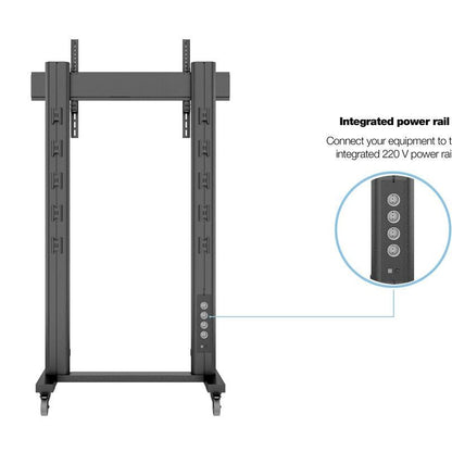 Multibrackets M Public Display Stand 210 Dual Pillar Wheelbase Black