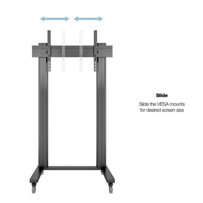 Multibrackets M Public Display Stand 210 Dual Pillar Wheelbase Black