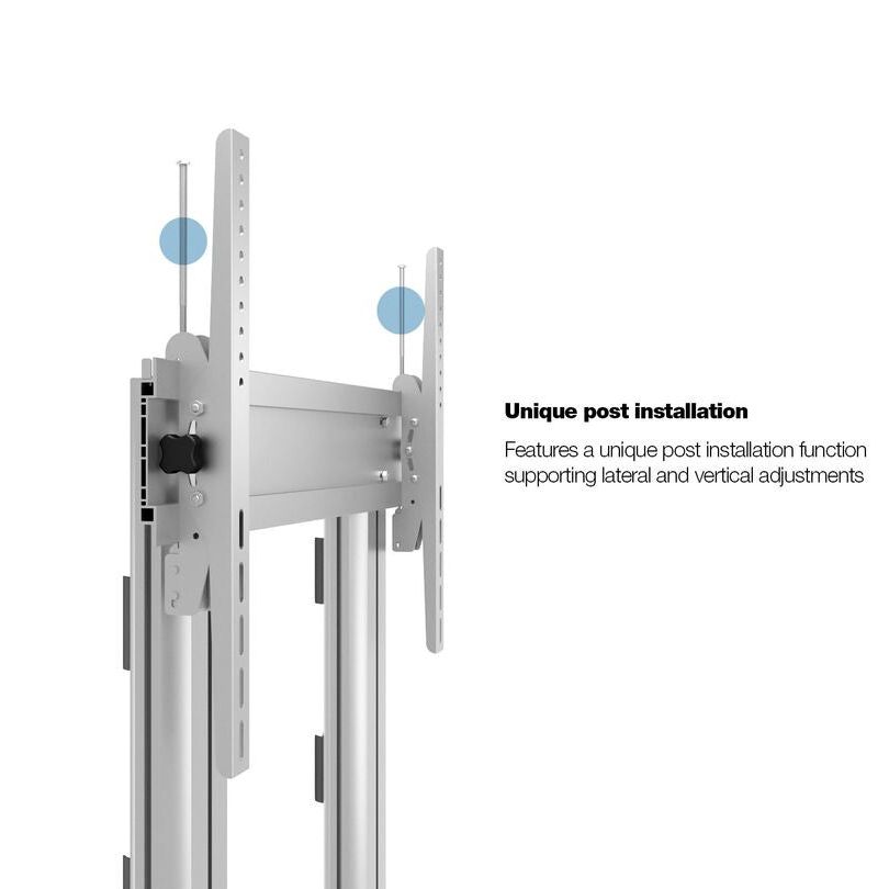 Multibrackets M Public Display Stand 210 Dual Pillar Wheelbase Silver