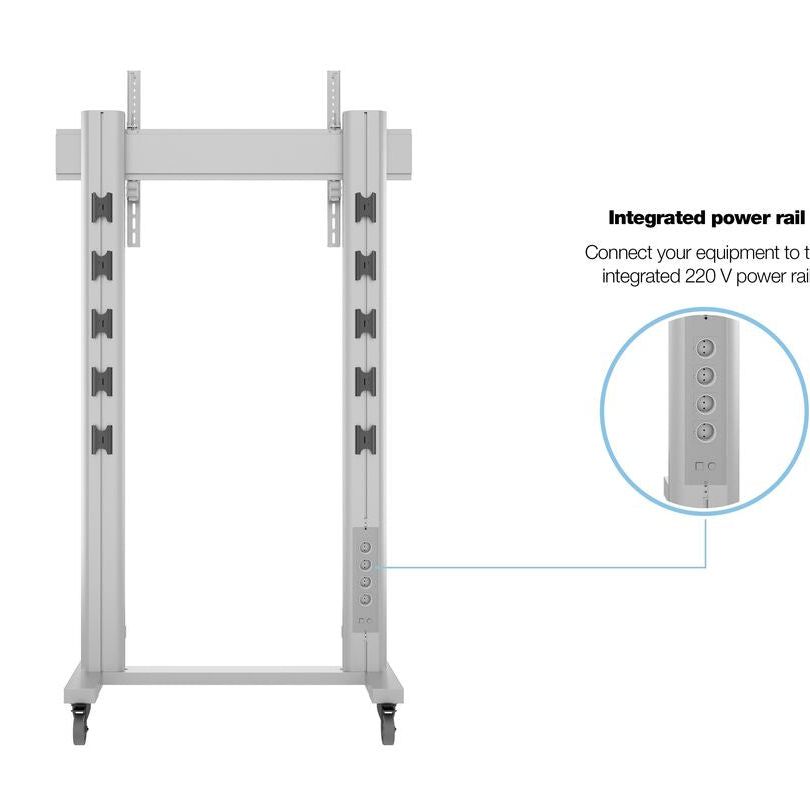Multibrackets M Public Display Stand 210 Dual Pillar Wheelbase Silver