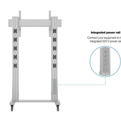 Multibrackets M Public Display Stand 210 Dual Pillar Wheelbase Silver