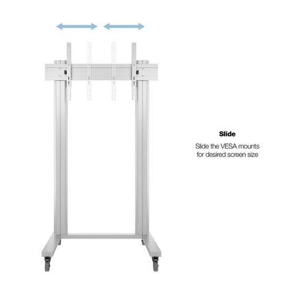 Multibrackets M Public Display Stand 210 Dual Pillar Wheelbase Silver
