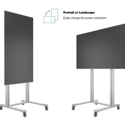 Multibrackets M Public Display Stand 210 Dual Pillar Wheelbase Silver