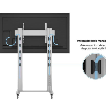 Multibrackets M Public Display Stand 210 Dual Pillar Wheelbase Silver