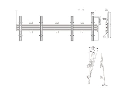 Multibrackets M Wallmount Pro MBW2UHD Tilt Black