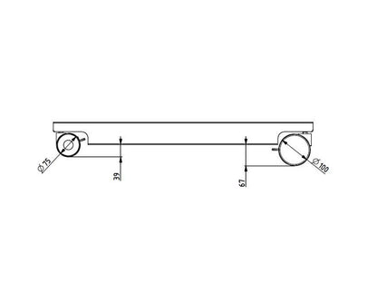 Multibrackets Tente Wheelpack 100mm for M Motorized Public Floorstand 160kg