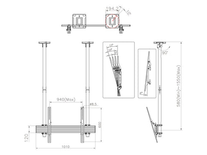 Multibrackets M Ceiling Mount Pro MBC1USD