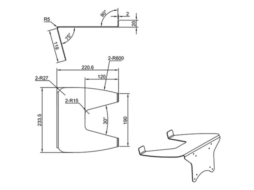 Multibrackets M Laptop Holder Gas Lift Arm Silver