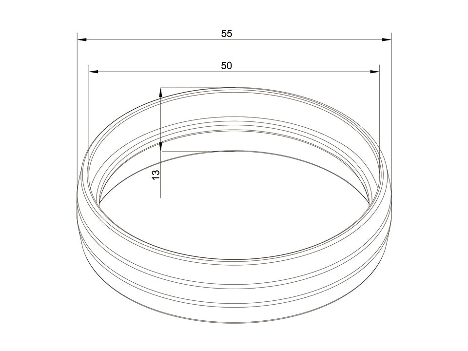 Multibrackets M Pro Series - External Pipe Cover Brass