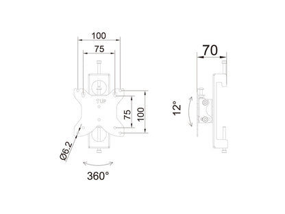 Multibrackets M Pro Series - Monitor Mount Flex Pro 75/100