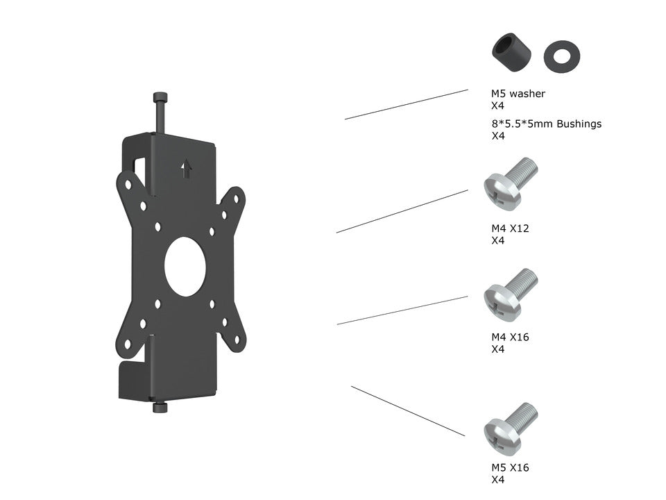 Multibrackets M Pro Series - Monitor Mount Fixed Pro 50/75/100