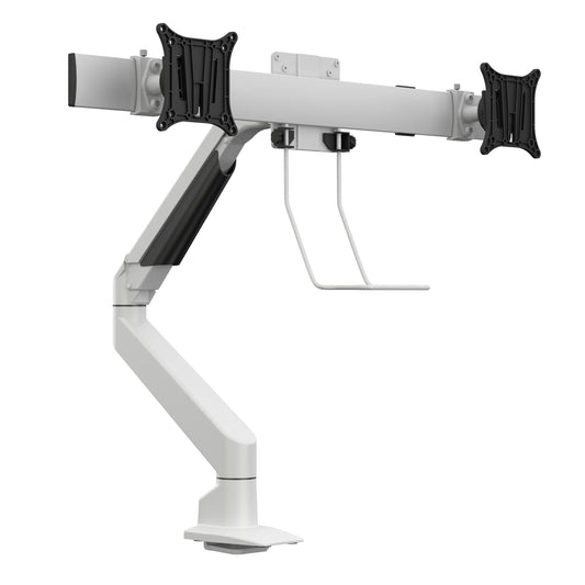 Multibrackets M VESA Gas Lift Arm Single White w. Duo Crossbar