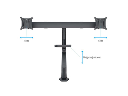 Multibrackets M VESA Gas Lift Arm w. Duo Crossbar 2 Black