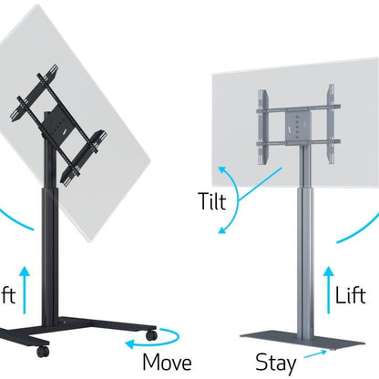 Multibrackets M Motorized Display Stand Floorbase Silver