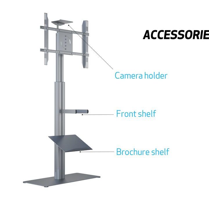 Multibrackets M Motorized Display Stand Floorbase Silver