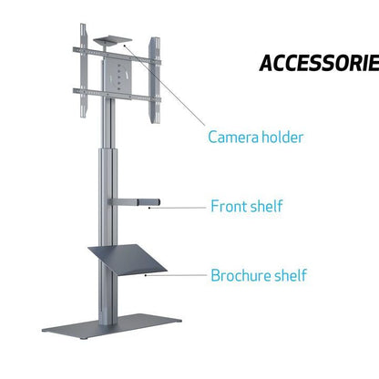 Multibrackets M Motorized Display Stand Floorbase Silver