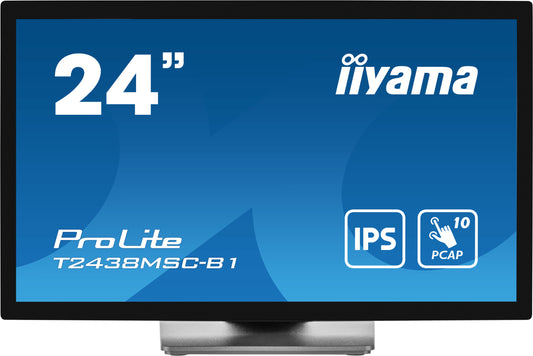 iiyama ProLite computer monitor 60.5 cm (23.8") 1920 x 1080 pixels Full HD LED Touchscreen Black