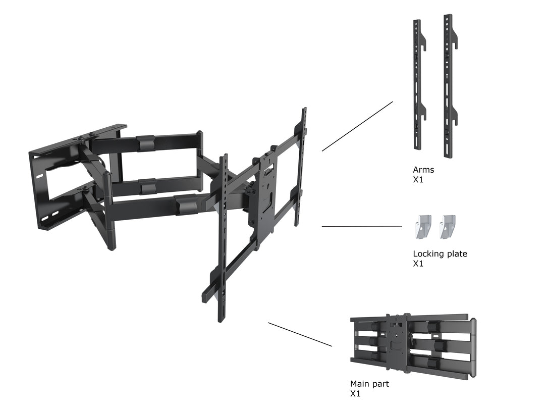 Multibrackets M Universal Long Reach Arm 910mm HD, Dual