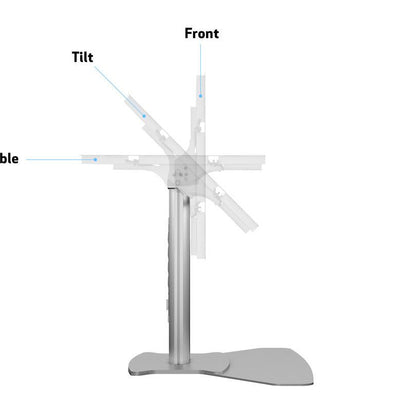 Multibrackets M Public Display Stand 80 HD Floorbase Single Silver