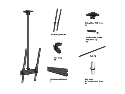 Multibrackets M Ceiling Mount Pro MBC1UP 400x900