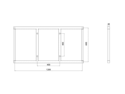 Multibrackets M Extender Kit Push SD 1200x600