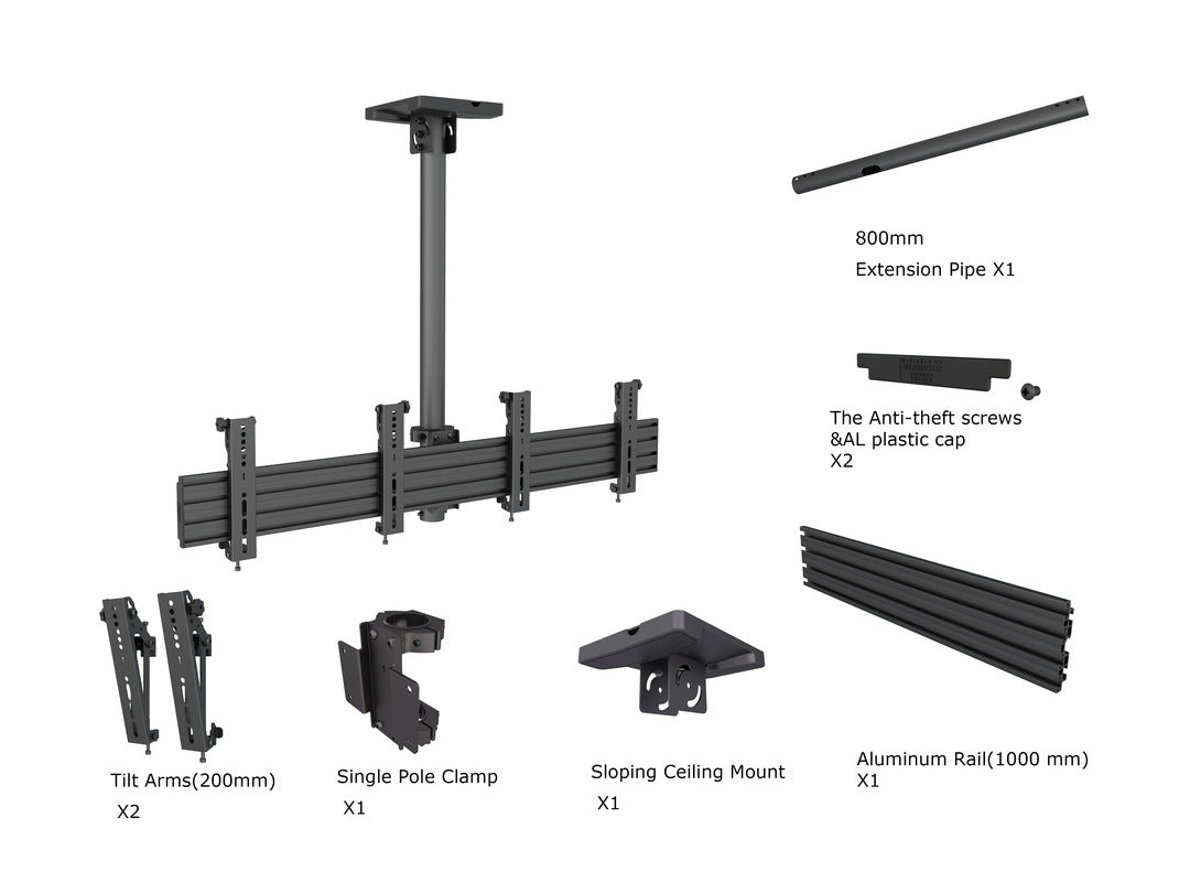 Multibrackets M Menu Board Mount Pro MBC2X1U VESA 200