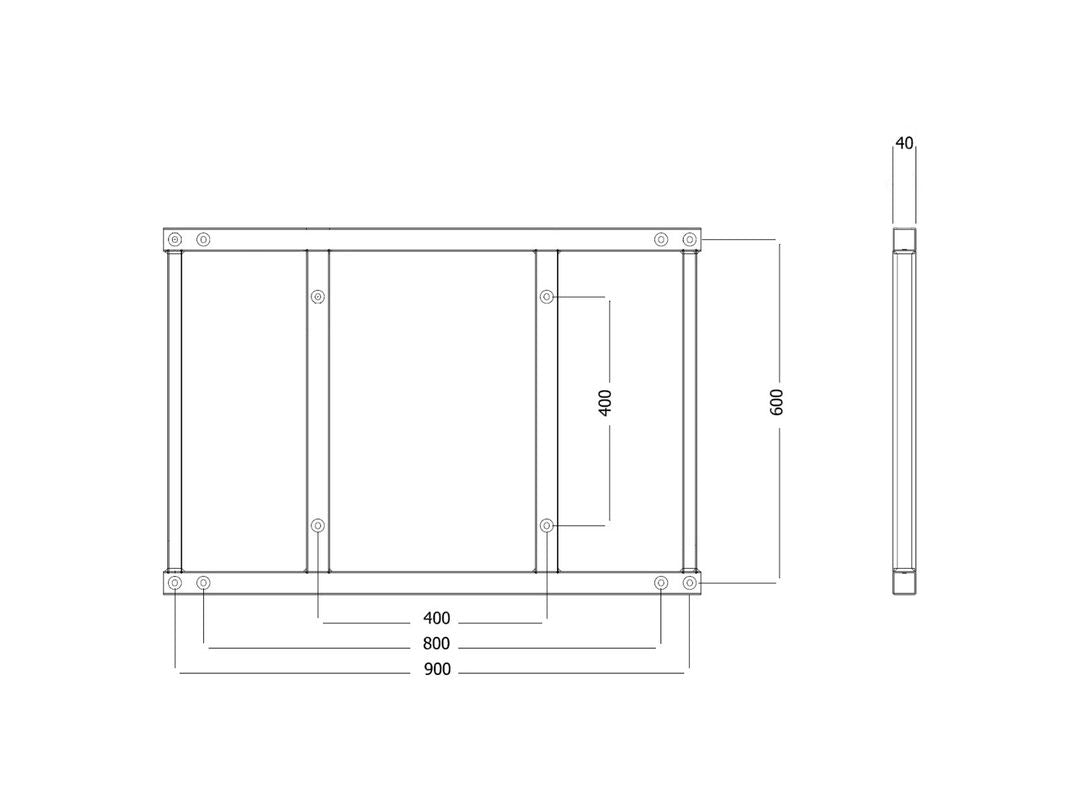 Multibrackets M Extender Kit Push SD 900/800x600