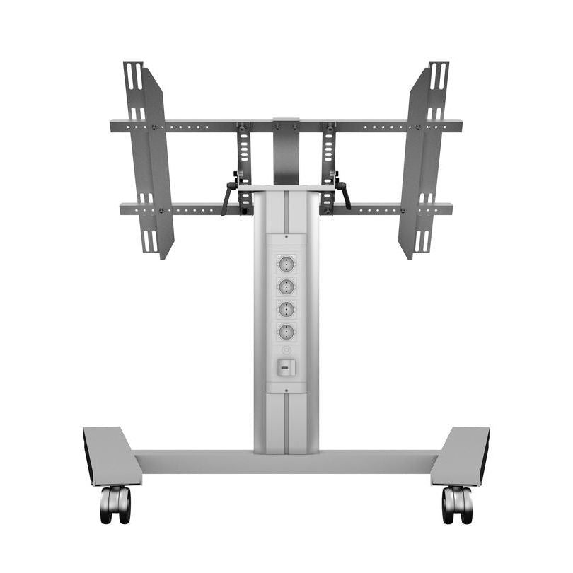 Multibrackets M Public Display Stand 80 HD Wheelbase Single Silver