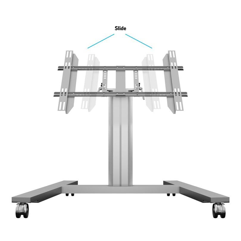 Multibrackets M Public Display Stand 80 HD Wheelbase Single Silver