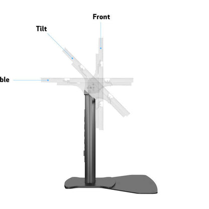 Multibrackets M Public Display Stand 80 HD Floorbase Single Black