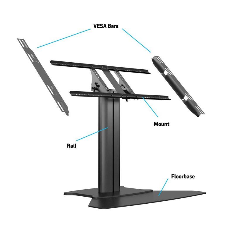 Multibrackets M Public Display Stand 80 HD Floorbase Single Black