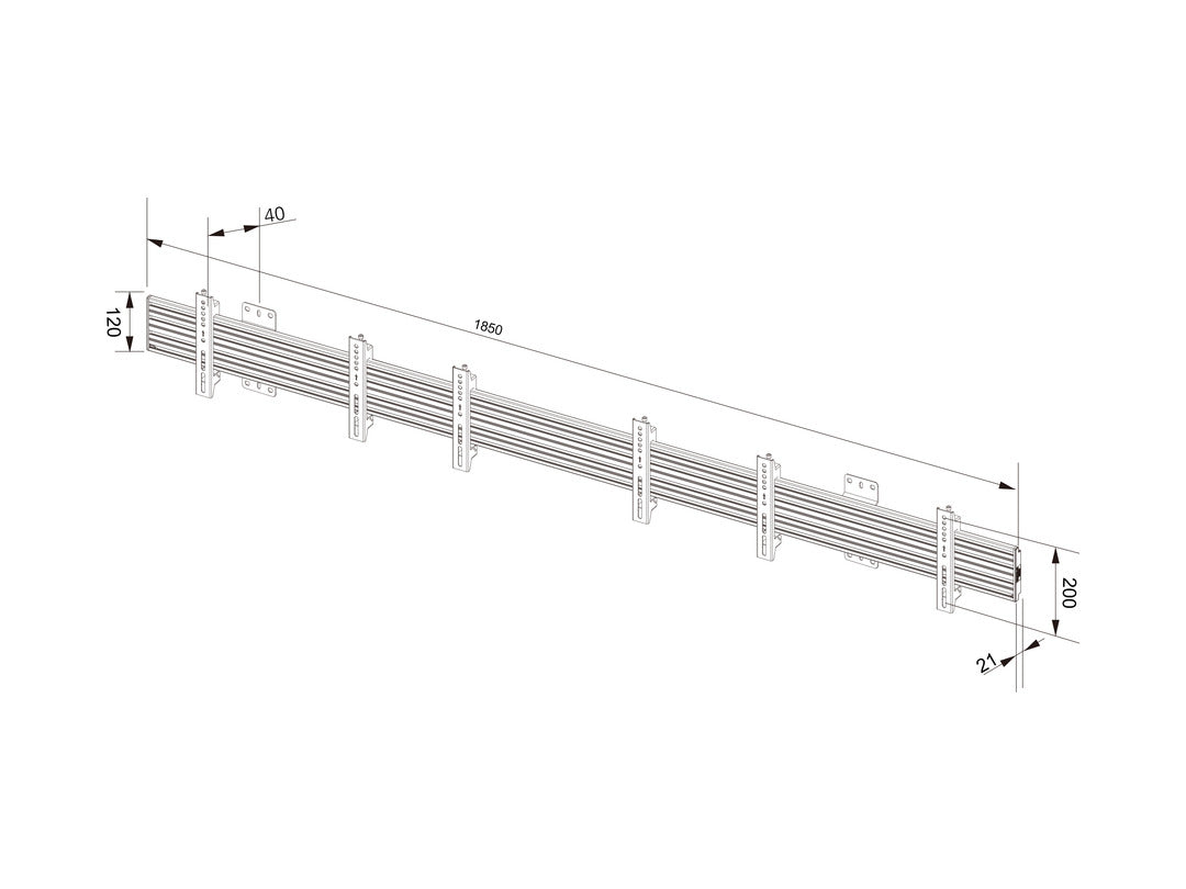 Multibrackets M Wallmount Pro MBW3U Fixed 200 Black