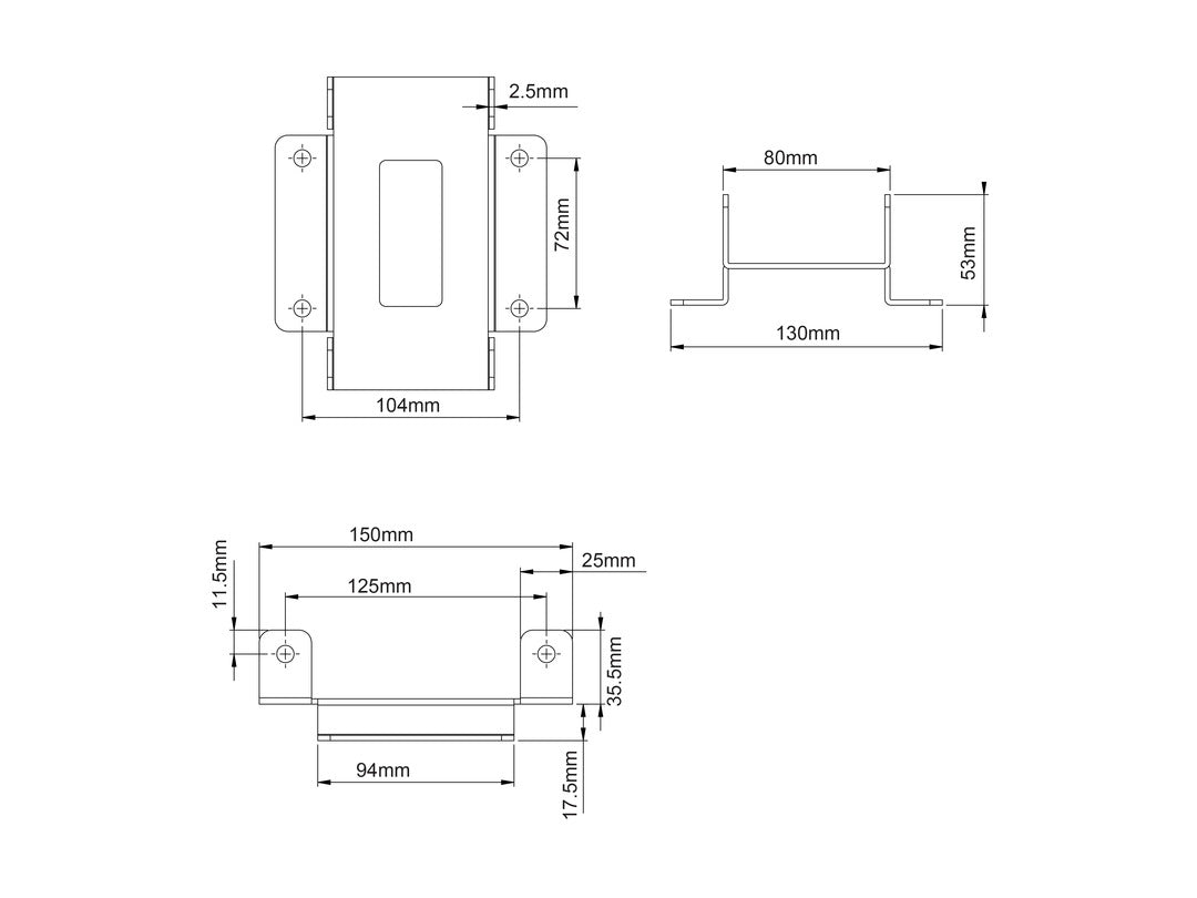 Multibrackets M Pro Series - Connecting plate