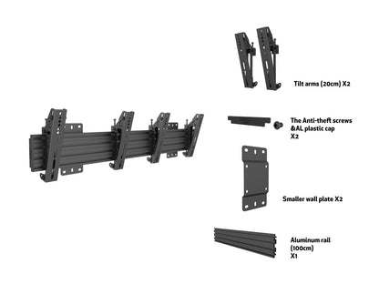 Multibrackets M Wallmount Pro MBW2U Tilt 200 Black