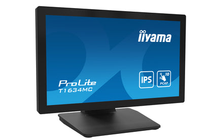 iiyama ProLite T1634MC-B1S computer monitor 39.6 cm (15.6") 1920 x 1080 pixels Full HD LED Touchscreen Black